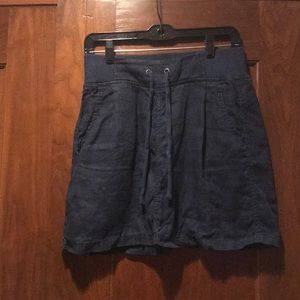Athleta Linen Navy Skirt
